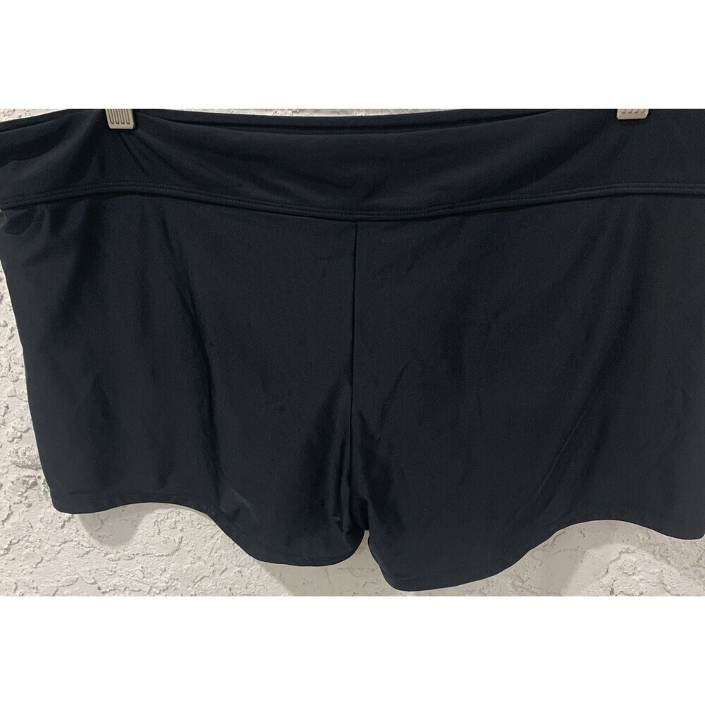 Unbranded Swim Womens 1X Black Boy Short Swim Shorts Plus Size